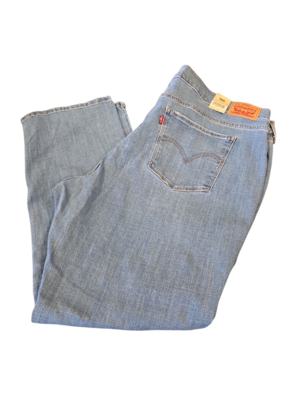 Levis Jeans Womens Plus Size 24W Classic Straight Blue Denim 28" Inseam NWT (D08